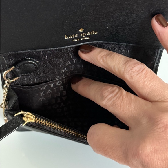 Kate Spade Small Bifold Black Keychain Wallet - Picture 7 of 12